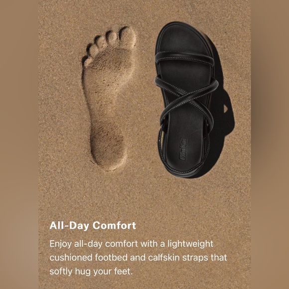 OluKai Tiare Strappy Leather Sandals - Picture 8 of 16